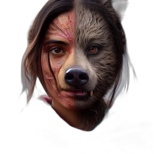 mask, face, animal, creature transparent PNG cut-out