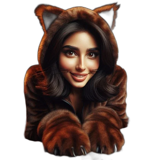 animal, jacket, photorealistic, fantasy art transparent PNG cut-out