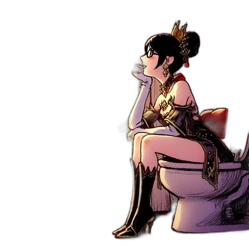 crown, concept art, comic book art, watercolor transparent PNG cut-out