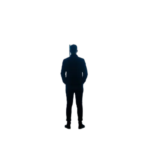 jacket, robot, face, staff transparent PNG cut-out