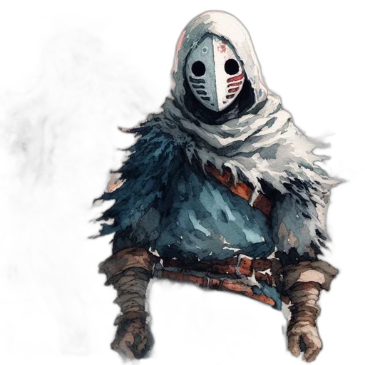 mask, face, creature, staff transparent PNG cut-out