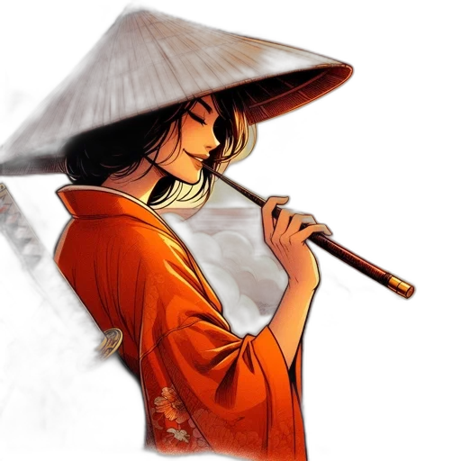 staff, umbrella, hat, weapon transparent PNG cut-out