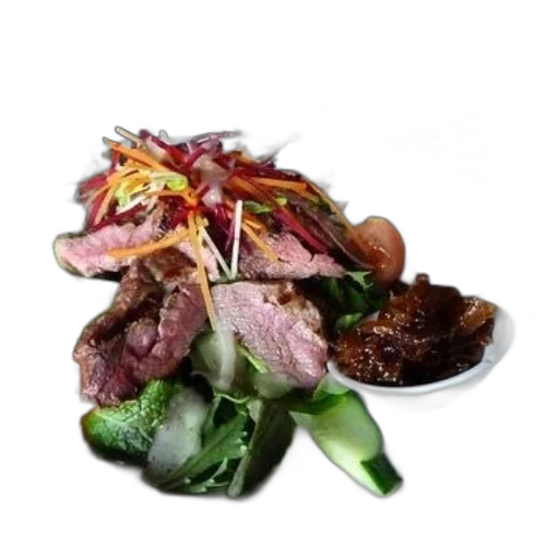 food, photorealistic, plate, salad transparent PNG cut-out