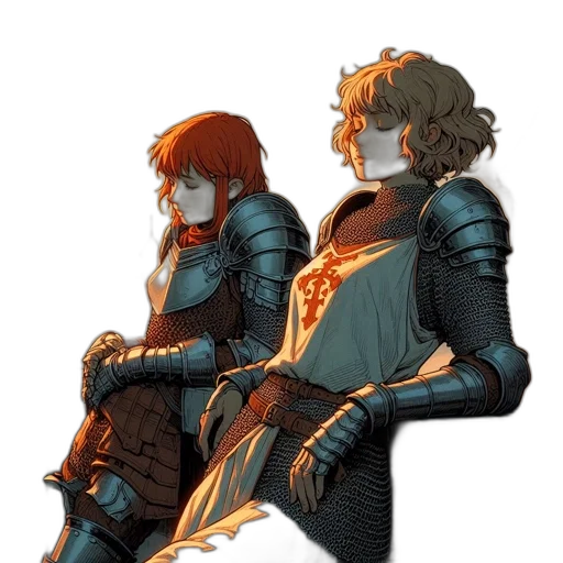 sword, crown, weapon, robot transparent PNG cut-out