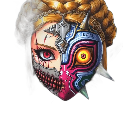 mask, face, crown, jewelry transparent PNG cut-out