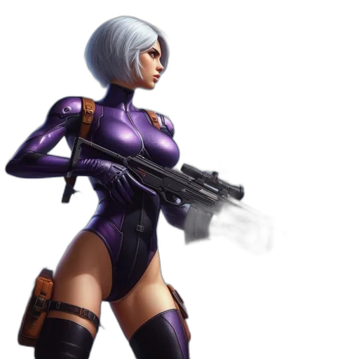 weapon, robot, concept art, 3d render transparent PNG cut-out
