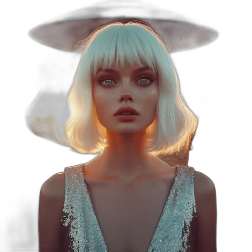 face, hat, robot, dress transparent PNG cut-out