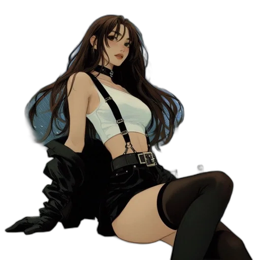 dress, concept art, pixel art, anime transparent PNG cut-out