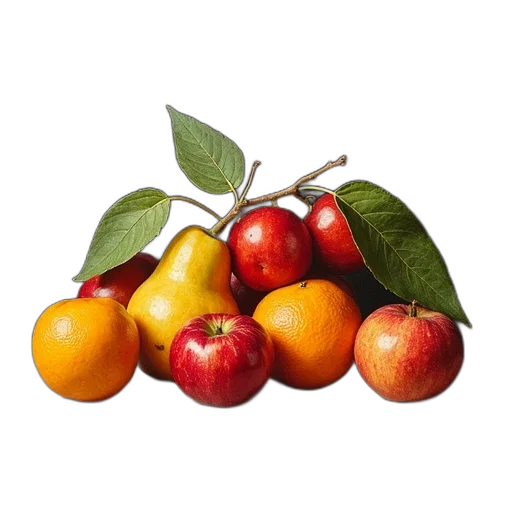 food, crown, tree, photorealistic transparent PNG cut-out