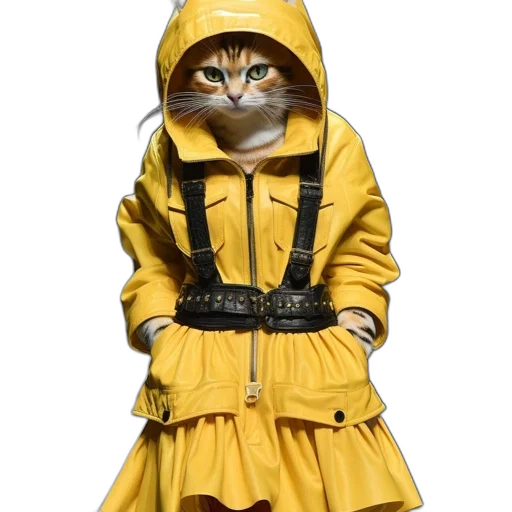 jacket, dress, umbrella, animal transparent PNG cut-out