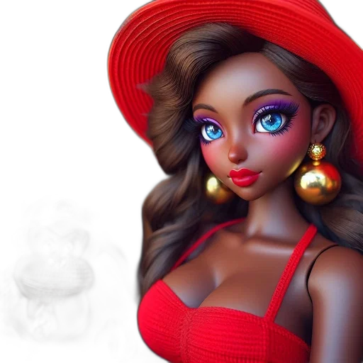 hat, jewelry, 3d render, photorealistic transparent PNG cut-out