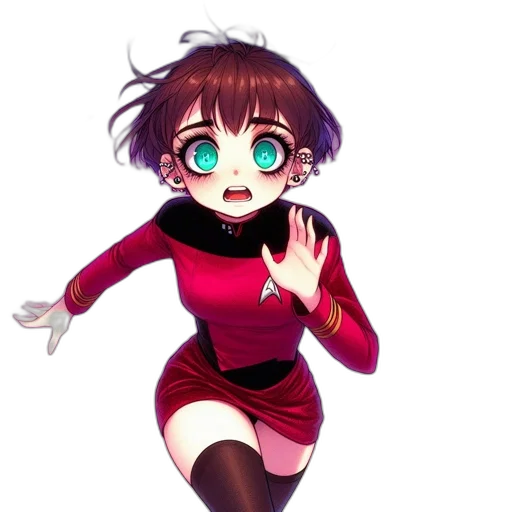 dress, staff, creature, jacket transparent PNG cut-out