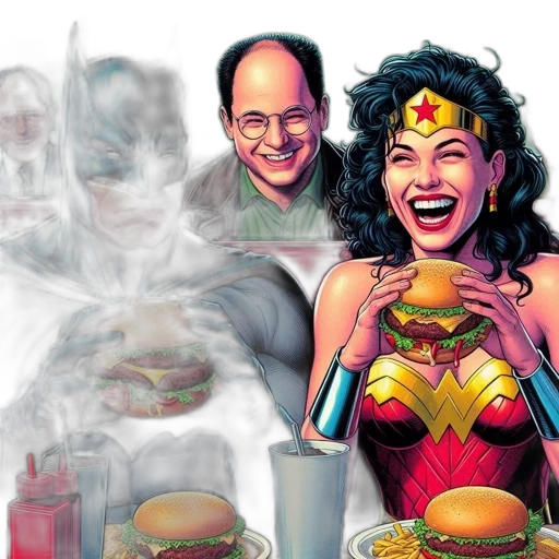 comic book art, concept art, batman, wonder transparent PNG cut-out