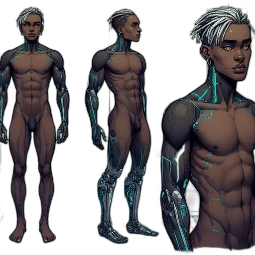 concept art, cyberpunk, fantasy art, comic book art transparent PNG cut-out