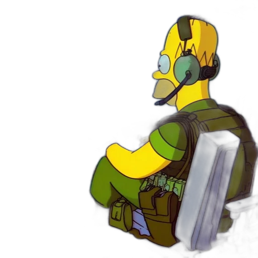 robot, mask, weapon, jacket transparent PNG cut-out