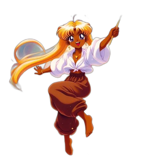 staff, concept art, anime, pixel art transparent PNG cut-out