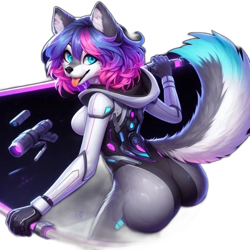 staff, robot, weapon, cyberpunk transparent PNG cut-out