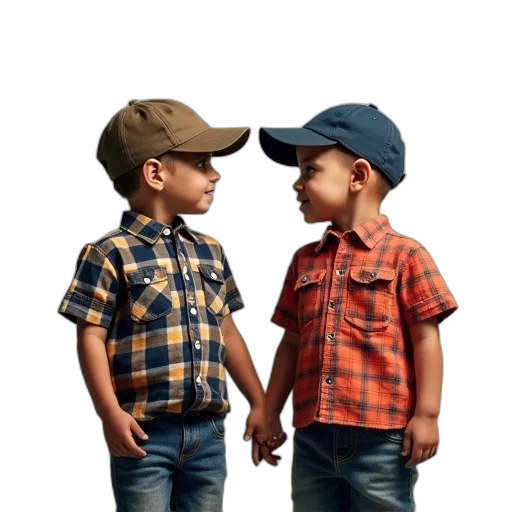 hat, jacket, 3d render, photorealistic transparent PNG cut-out