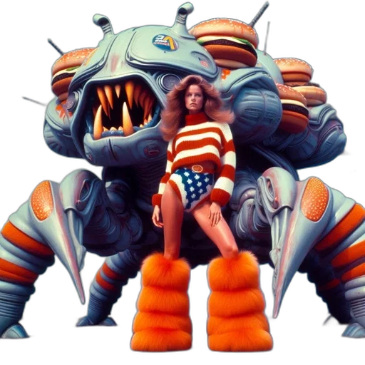 creature, robot, concept art, comic book art transparent PNG cut-out