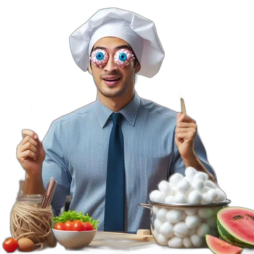 food, mask, robot, face transparent PNG cut-out