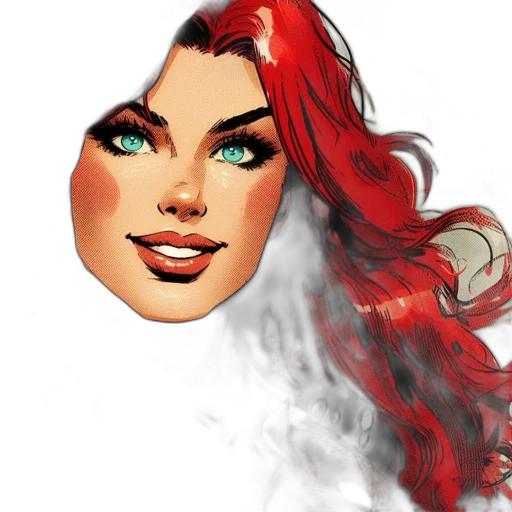 face, mask, fantasy art, comic book art transparent PNG cut-out