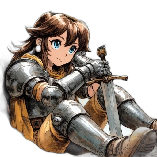 weapon, sword, robot, staff transparent PNG cut-out