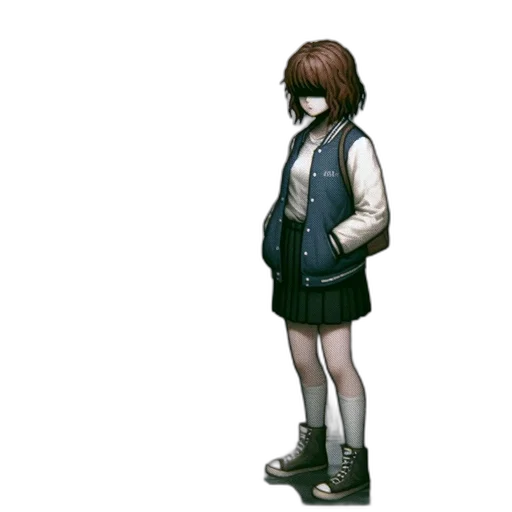 jacket, creature, dress, staff transparent PNG cut-out