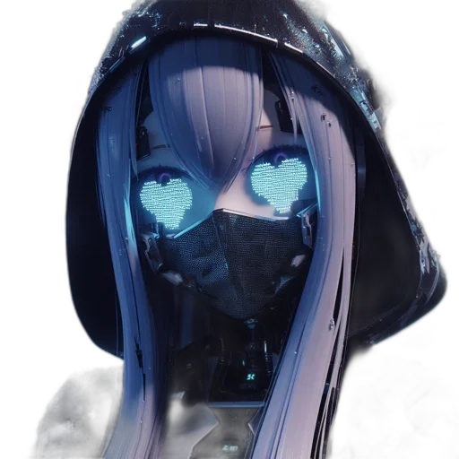 mask, robot, face, creature transparent PNG cut-out
