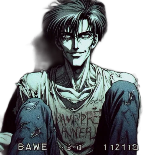 face, weapon, comic book art, pixel art transparent PNG cut-out
