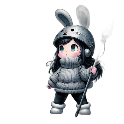 weapon, animal, creature, staff transparent PNG cut-out