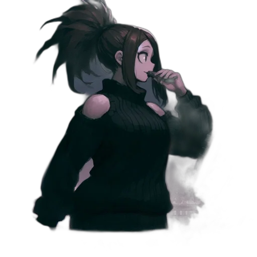 jacket, staff, mask, creature transparent PNG cut-out