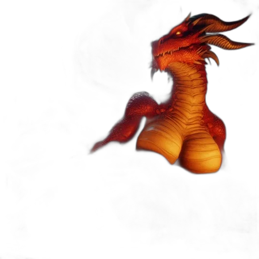dragon, creature, animal, staff transparent PNG cut-out