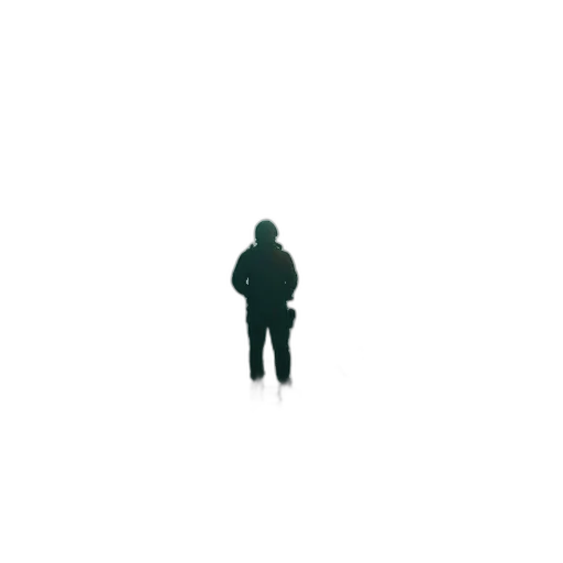 jacket, robot, staff, creature transparent PNG cut-out