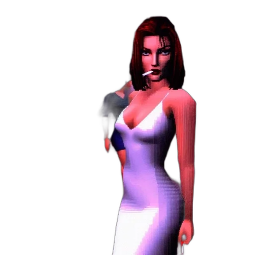 dress, vaporwave, 3d render, concept art transparent PNG cut-out