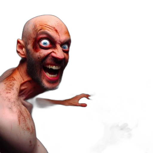 creature, face, mask, staff transparent PNG cut-out