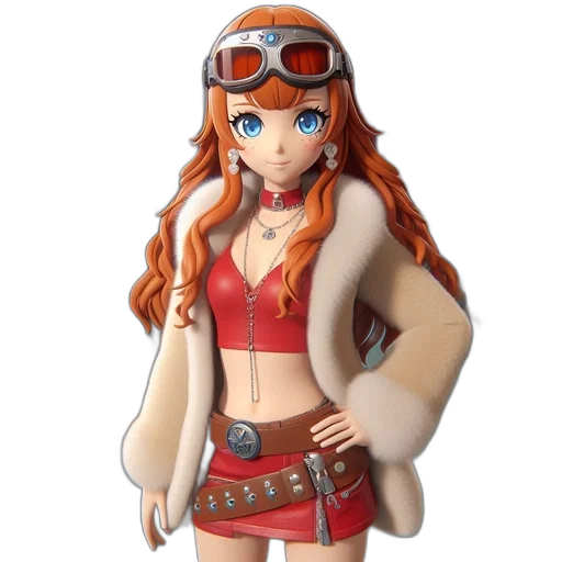 jacket, staff, weapon, 3d render transparent PNG cut-out