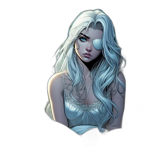 comic book art, concept art, fantasy art, watercolor transparent PNG cut-out