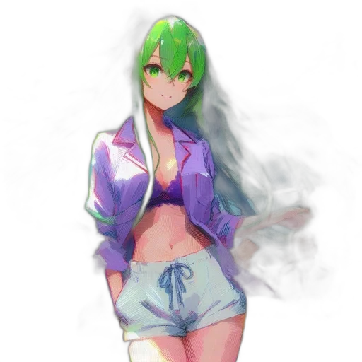 jacket, dress, dragon, staff transparent PNG cut-out