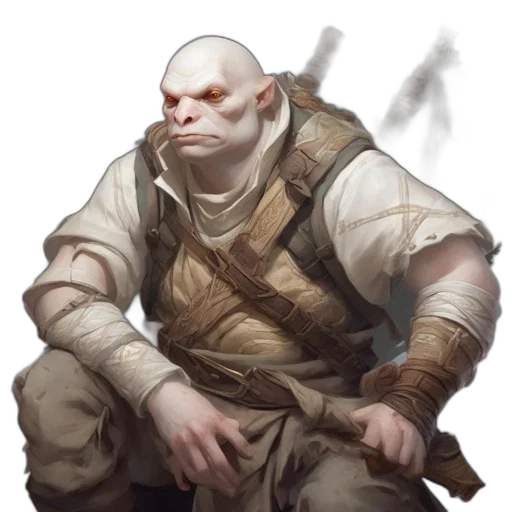 face, staff, mask, creature transparent PNG cut-out