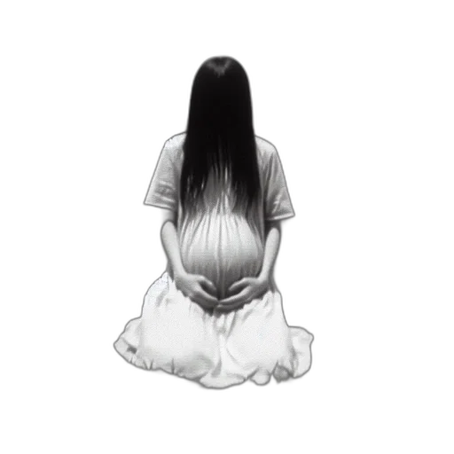 hair, creature, mask, dress transparent PNG cut-out