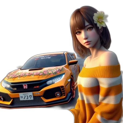 car, 3d render, photorealistic, concept art transparent PNG cut-out