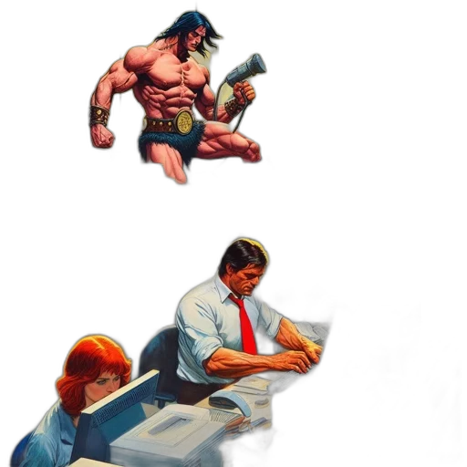 comic book art, concept art, pixel art, photorealistic transparent PNG cut-out