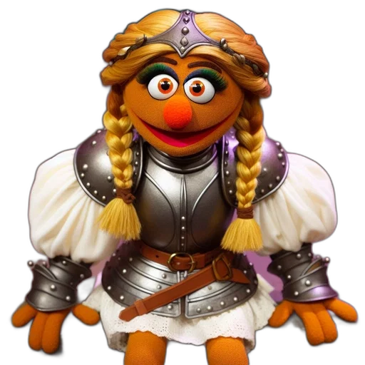 crown, dress, staff, animal transparent PNG cut-out