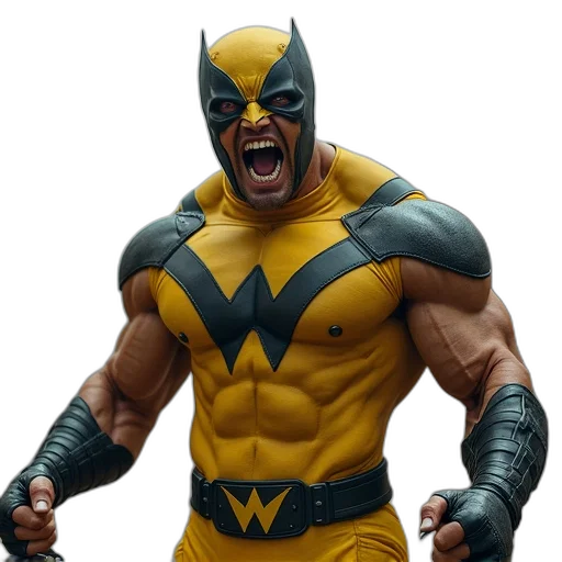 comic book art, concept art, 3d render, muscular transparent PNG cut-out