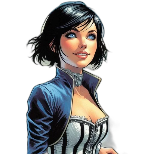 comic book art, concept art, fantasy art, cartoon transparent PNG cut-out