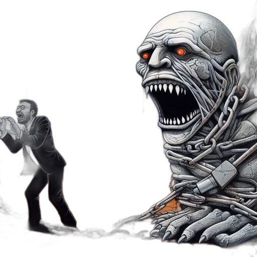 creature, concept art, comic book art, fantasy art transparent PNG cut-out