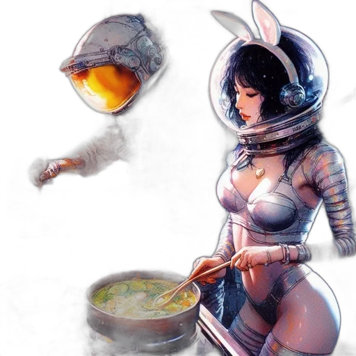 food, robot, concept art, fantasy art transparent PNG cut-out