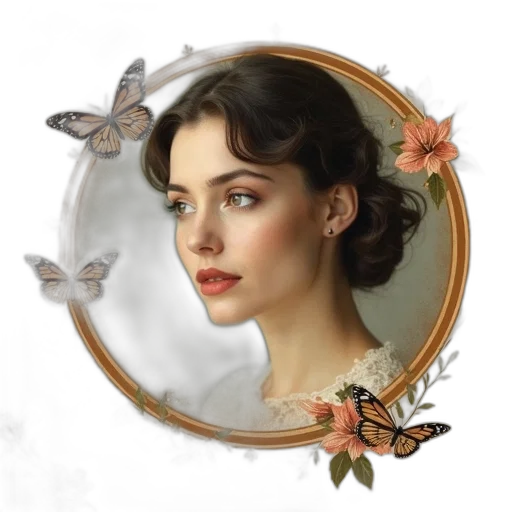 crown, jewelry, face, flower transparent PNG cut-out