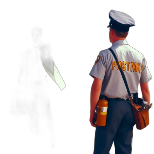 staff, weapon, jacket, robot transparent PNG cut-out