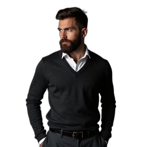 jacket, staff, monochrome, dark transparent PNG cut-out